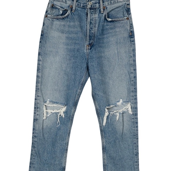 AGOLDE Riley High Rise Straight Crop - Picture 1 of 5